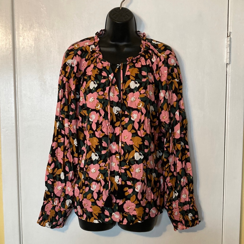 SugarLips Women’s Graphic Floral Print Blouse